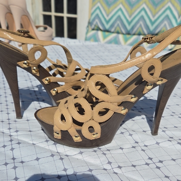 Jessica Simpson Tan Strappy Heels - Picture 10 of 10